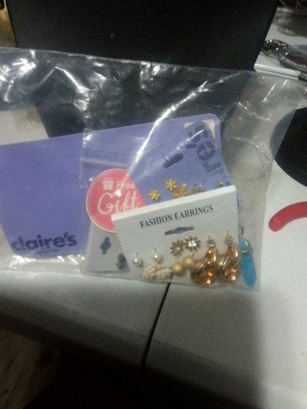 Claire's Gold & Pearl Mixed Stud and Dangle Earring Set